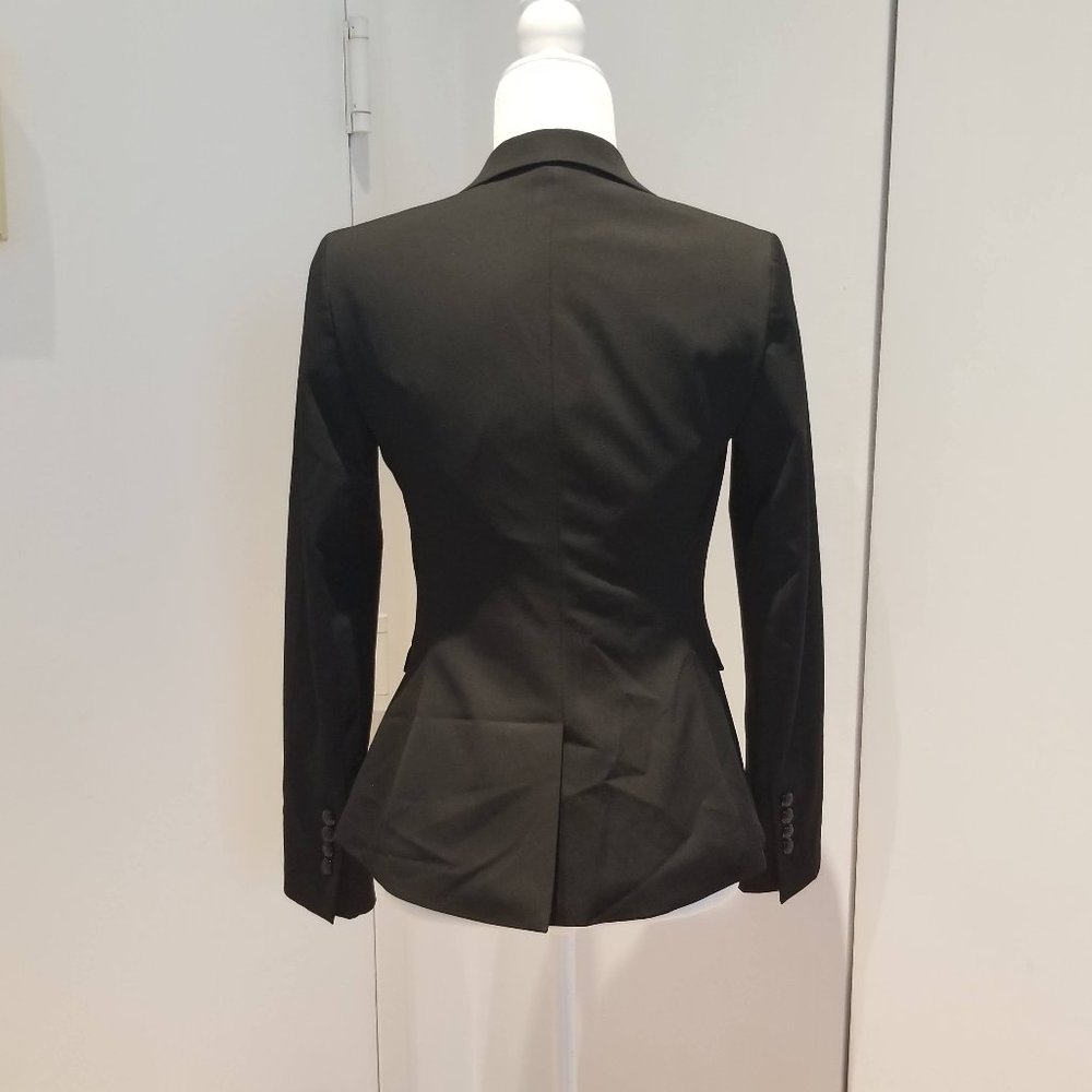 Express Women's Black Single-Button Tailored Blazer - Picture 2 of 4